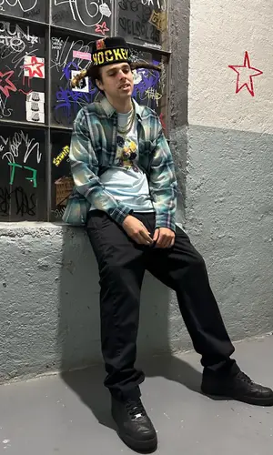 BLP Kosher wearing Supreme shirt