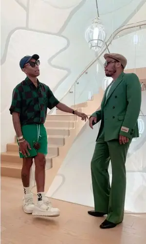 Anderson Paak wearing Gucci jacket