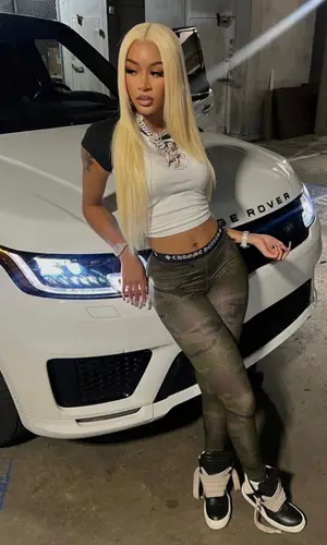 Lakeyah wearing Rick Owens sneakers