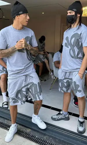 Central Cee wearing Nike sock