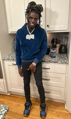 SleazyWorld Go wearing Amiri hoody