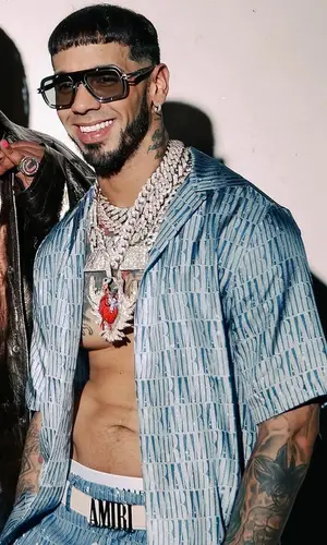Anuel AA wearing Amiri underwear