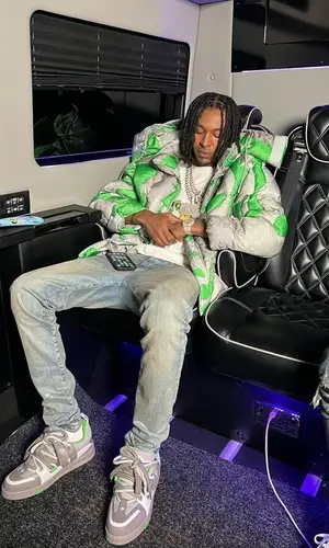 DigDat’s Outfit in Louis Vuitton Jacket & Amiri Jeans (2023)