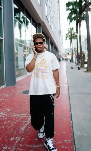 Devin Haney wearing Chrome Hearts eyewear
