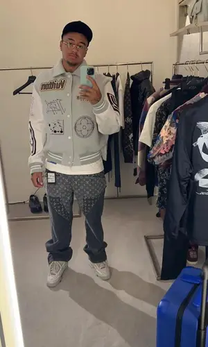 JLingz wearing Louis Vuitton sneakers