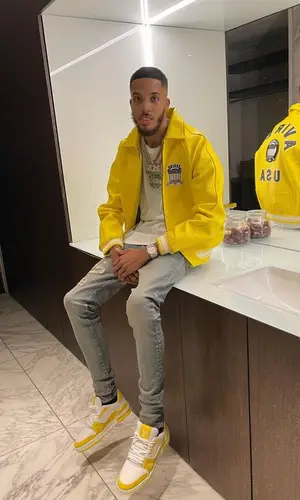 M24’s Outfit in Avirex Jacket, Amiri Jeans & Louis Vuitton Sneakers (2023)