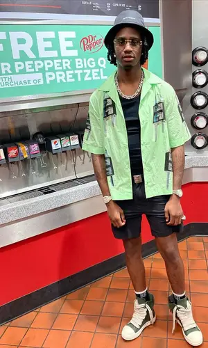 Yung Mal wearing Givenchy sock