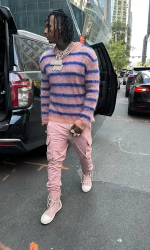Moneybagg Yo wearing Marni sweater