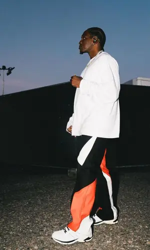Pusha T wearing Dion Lee pants