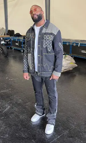 Gradur wearing Louis Vuitton jacket