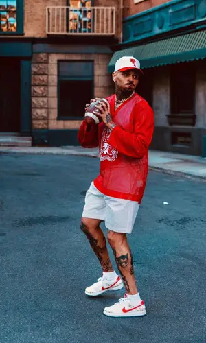 Chris Brown wearing Kill the Hype cap