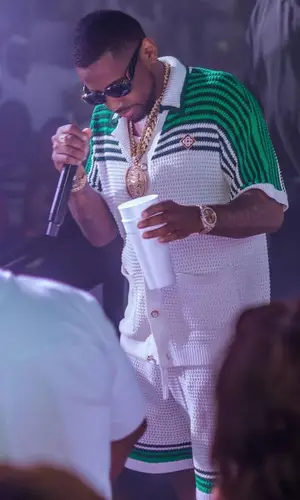 Fabolous wearing Casablanca shirt