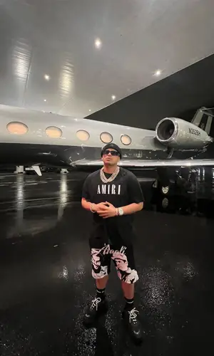 Jesus Ortiz Paz wearing Amiri t-shirt