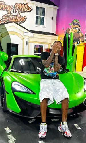 Funny Mike wearing Amiri shorts