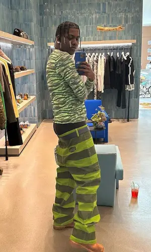 Lil Yachty wearing Loewe belt