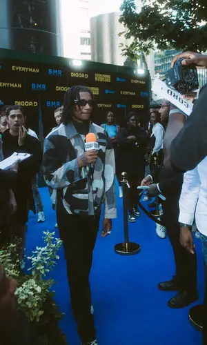 Digga D’s Outfit in Louis Vuitton Jacket, Rick Owens Sneakers & Prada Eyewear (2023)