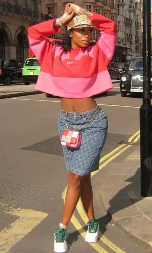 Dess Dior’s Outfit in Bape Shirt, Chrome Hearts Cap & Matty Boy (2023)