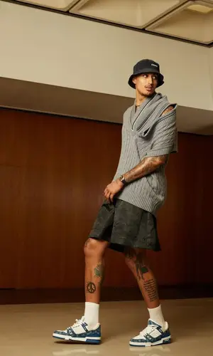 Kyle Kuzma wearing Comme Des Garcons shorts