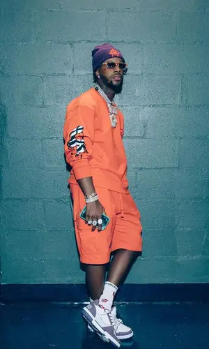 Toosii wearing Chrome Hearts sock