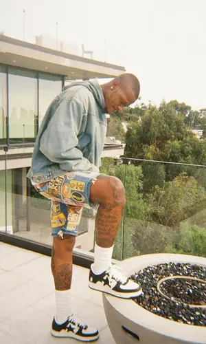Terry Rozier’s Outfit in Balenciaga Jacket, Kapital Shorts & Bape Sneakers (2023)