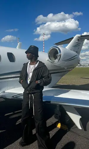 Lancey Foux’s Outfit in Rick Owens Pants, Prada Boots & Telfar Hat (2023)