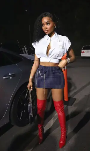 Karlae wearing Dior bag
