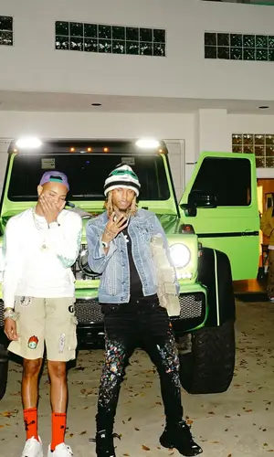 G Herbo wearing Gallery Dept. shorts