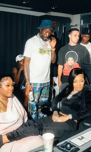 Meek Mill wearing Celine hat