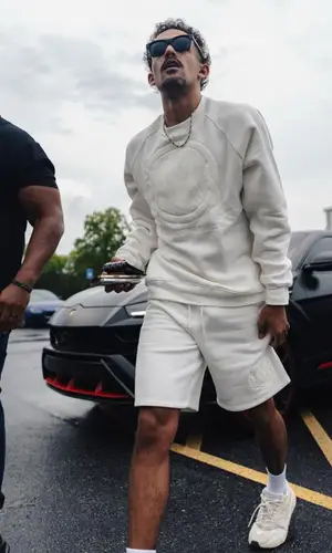 Trae Young wearing Mamba & Mambacita shorts