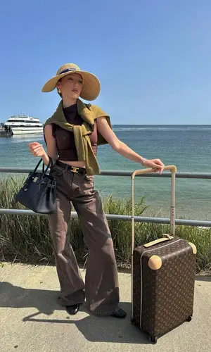 Meredith Duxbury wearing Celine belt