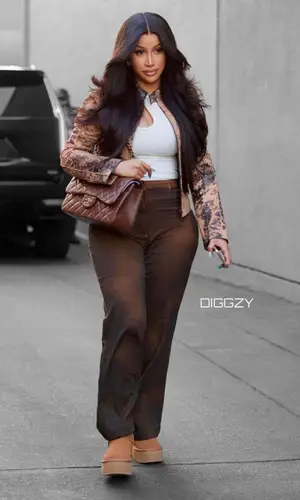 Cardi B wearing Chanel bag