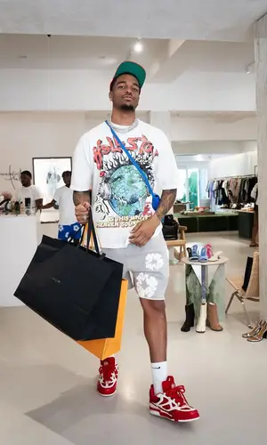 P. J. Washington’s Outfit in Readymade Shorts, Denim Tears & Nike Socks (2023)