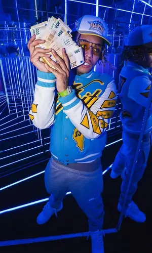 Zola wearing Off-White jacket
