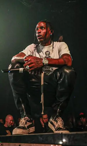 Travis Scott wearing Patek Philippe watch
