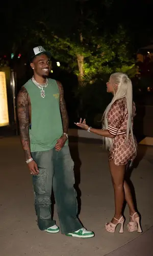 P. J. Washington’s Outfit in Gallery Dept. T-Shirt, Amiri Pants & Louis Vuitton Sneakers (2023)