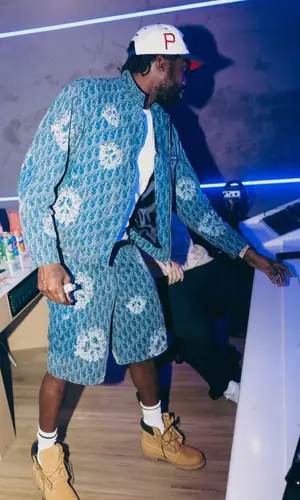 Meek Mill wearing Dior jacket