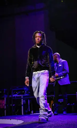 Lil Uzi Vert wearing Balenciaga belt