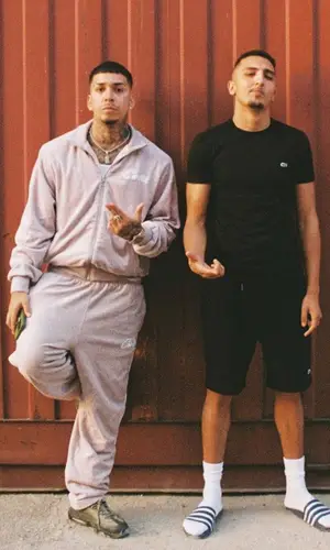 Morad wearing Adidas sandal