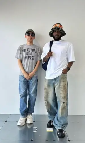 Kendrick Lamar wearing Acne Studios jeans
