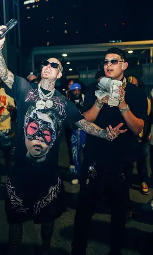 Millyz wearing Hellstar t-shirt