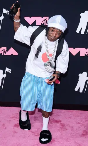 Lil Uzi Vert wearing Balenciaga t-shirt