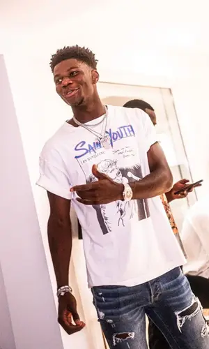 Aurelien Tchouameni wearing Saint Michael t-shirt