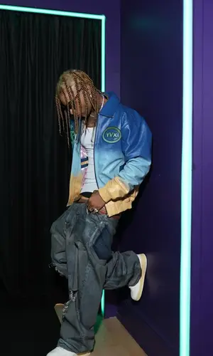 Ronny J’s Outfit in Balenciaga Jeans, Nike Sneakers & Lanvin Buttoned Belt (2023)