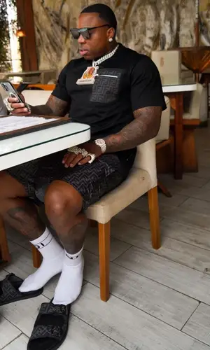 BandMan Kevo’s Outfit in Fendi Shorts & Louis Vuitton Eyewear (2023)