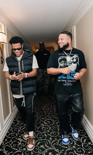 Devin Haney wearing Rick Owens jacket