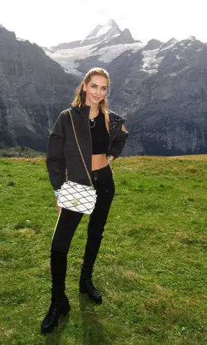 Chiara Ferragni wearing Louis Vuitton pants