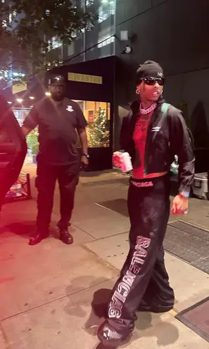 Ronny J’s Outfit in Balenciaga Jacket, Goyard Backpack & Arc'teryx Hat (2023)