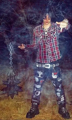 Sematary wearing Haunted Mound pants