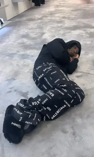 Lil Uzi Vert wearing Balenciaga pants