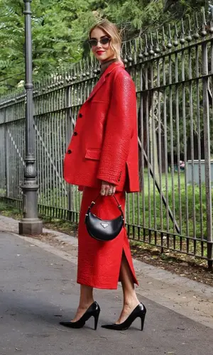 Chiara Ferragni wearing Prada jacket